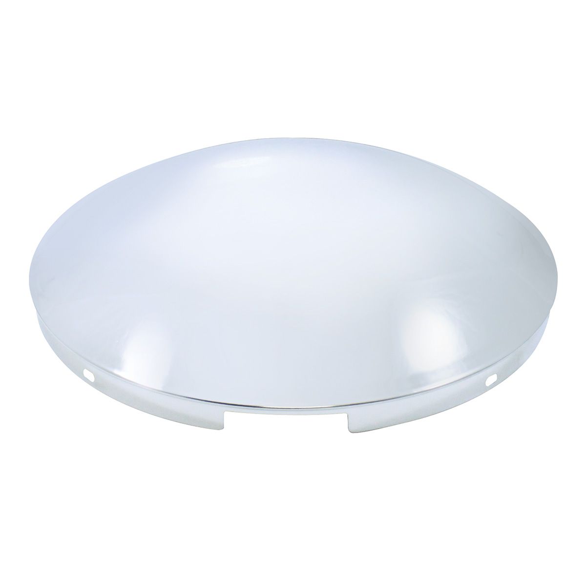 4 Even Notched Chrome Dome Front Hubcap - 7/16" Lip