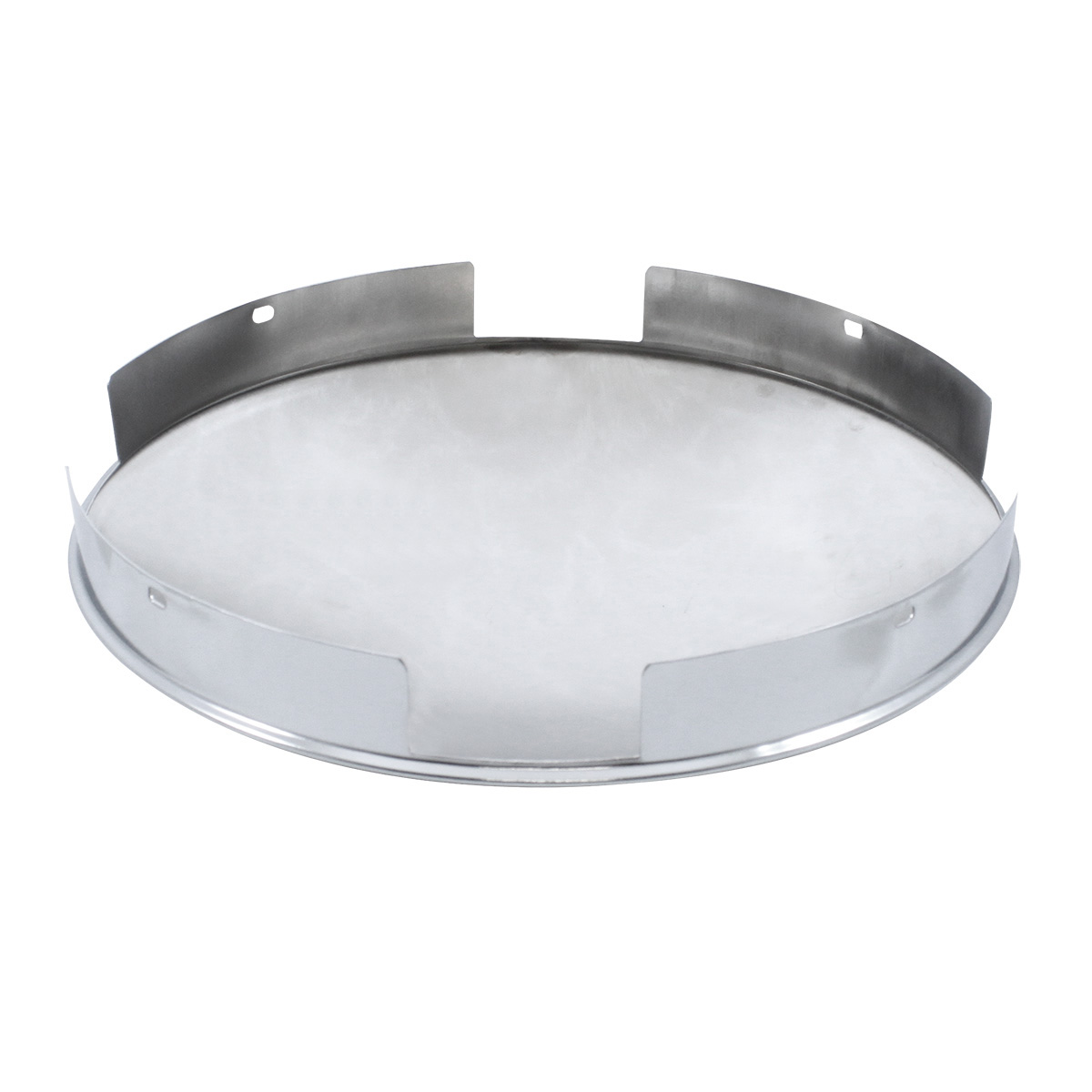 4 Even Notched Chrome Dome Front Hubcap - 1" Lip - Thumbnail 3