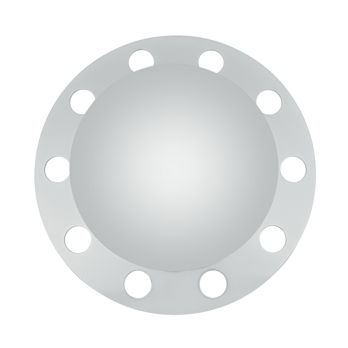 Chrome Dome Front Axle Cover 3PC Kit For Steel/Aluminum Wheel - Thumbnail 2