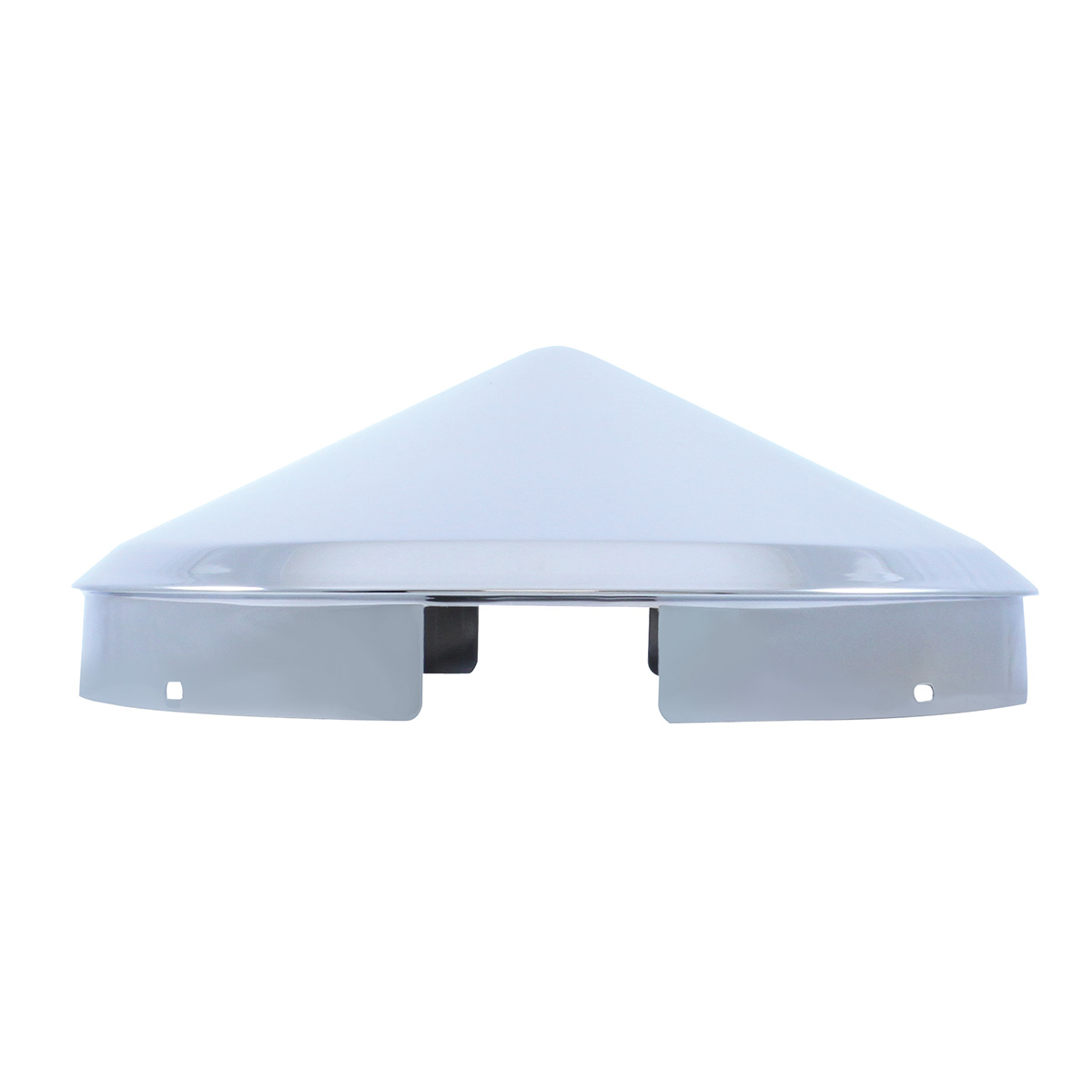 4 Even Notched Chrome Pointed Front Hubcap - 1" Lip - Thumbnail 2