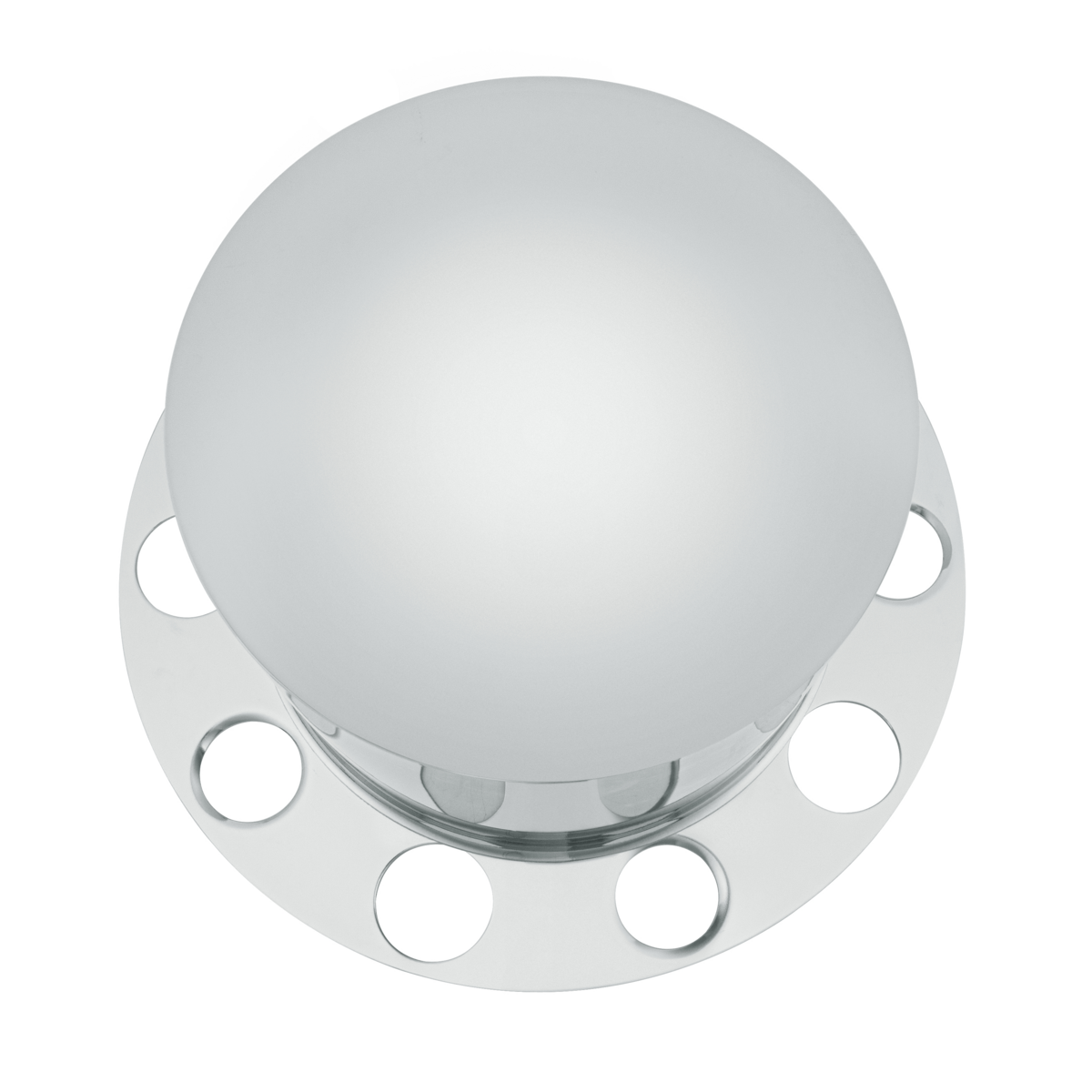 Chrome Dome Rear Axle Cover 2PC Kit For 1-1/2" Nut Cover - Aluminum Wheel - Thumbnail 2