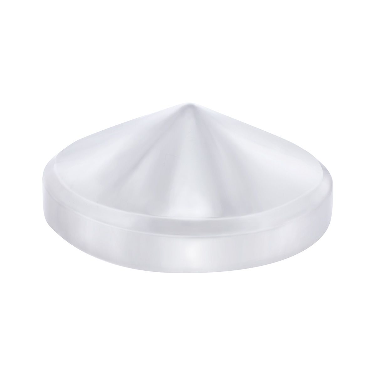 7-1/2" Chrome Pointed Rear Hubcap