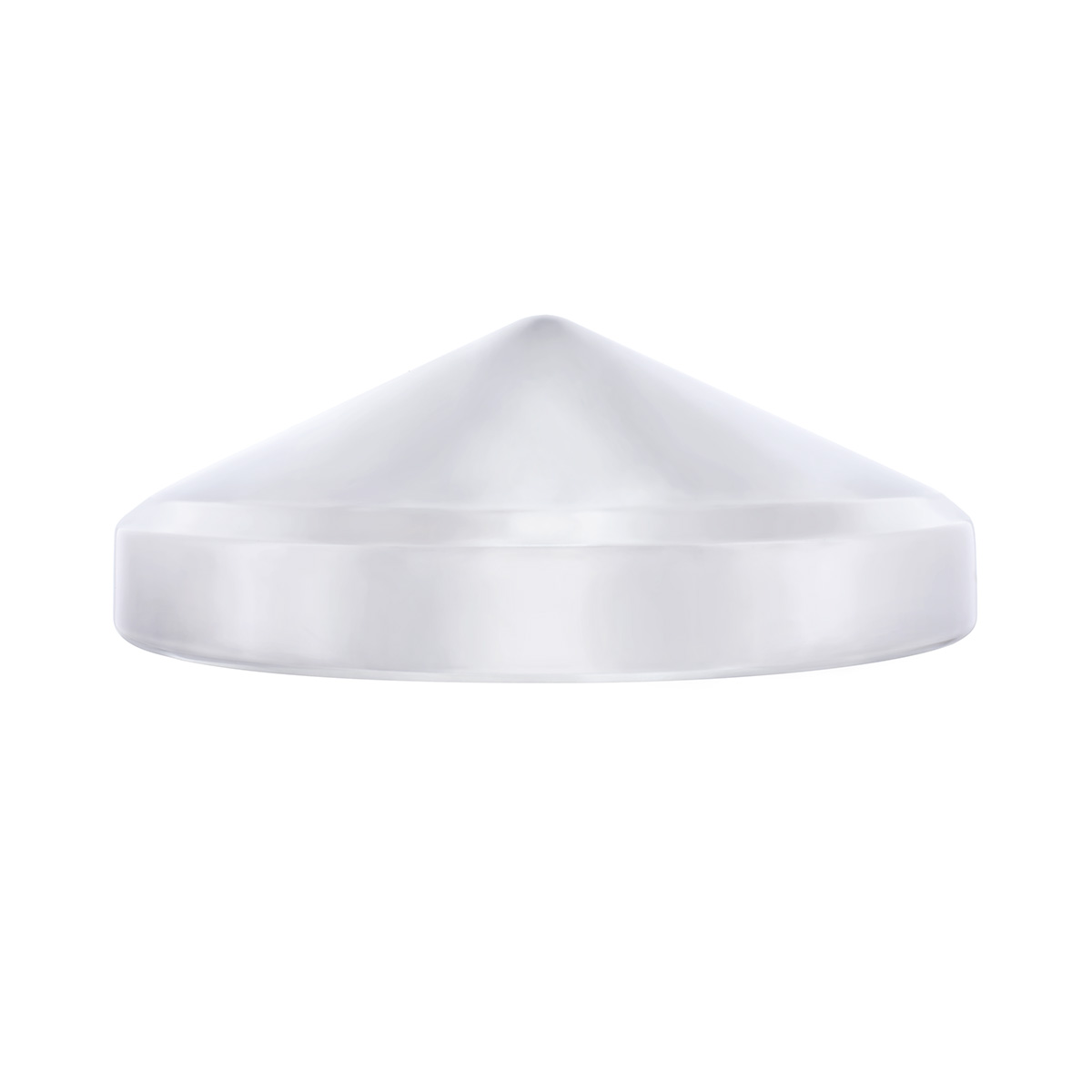 7-1/2" Chrome Pointed Rear Hubcap - Thumbnail 2