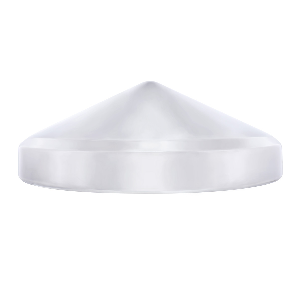 8" Chrome Pointed Rear Hubcap - Thumbnail 2