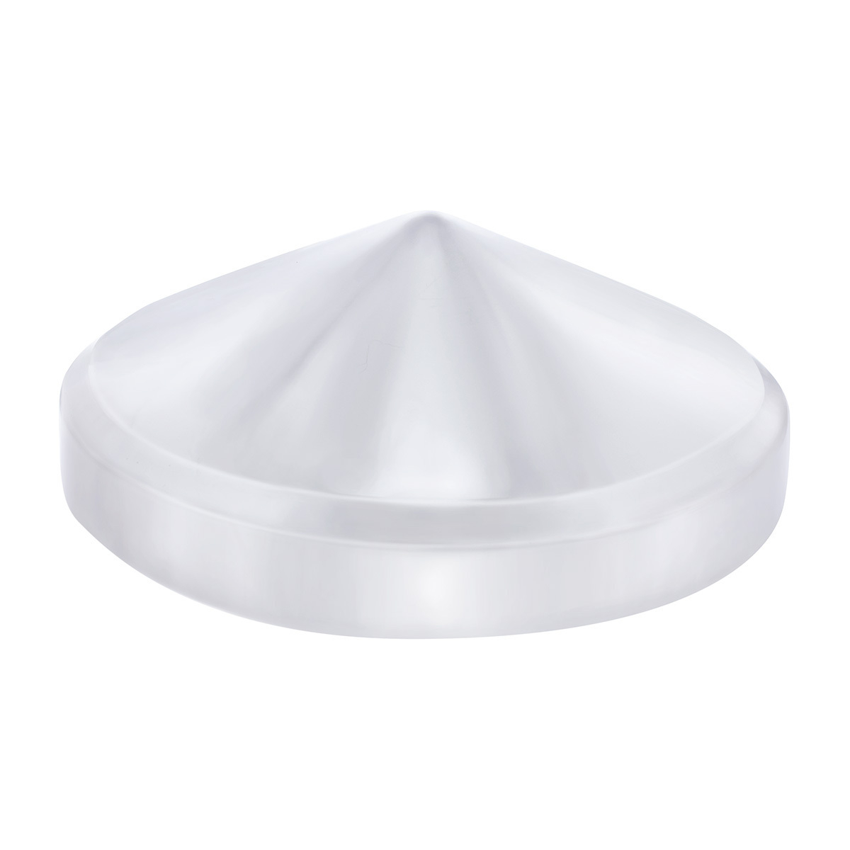 8" Chrome Pointed Rear Hubcap - Thumbnail 3