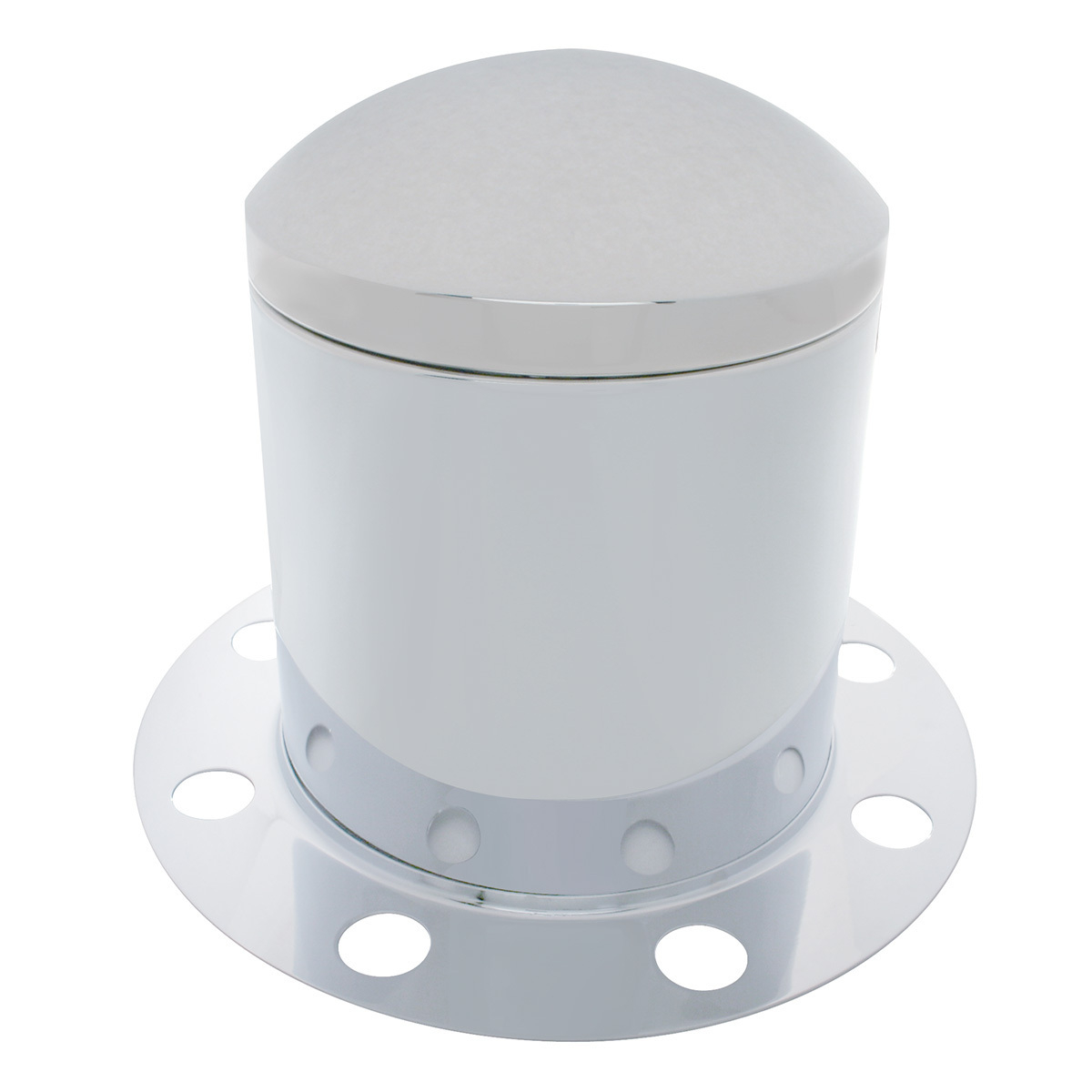 Chrome Dome Rear Axle Cover 3PC Kit For 33mm Nut Cover - Steel/Aluminum Wheel (8 Holes) - Thumbnail 2