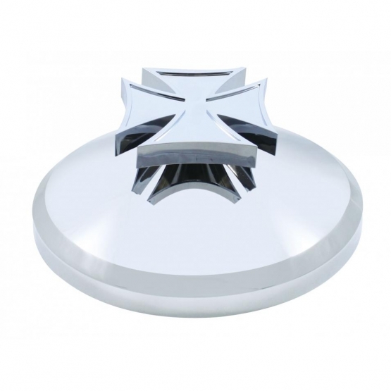 Chrome Cover With Iron Cross Spinner For UP Rear Axle Cover (Bulk)