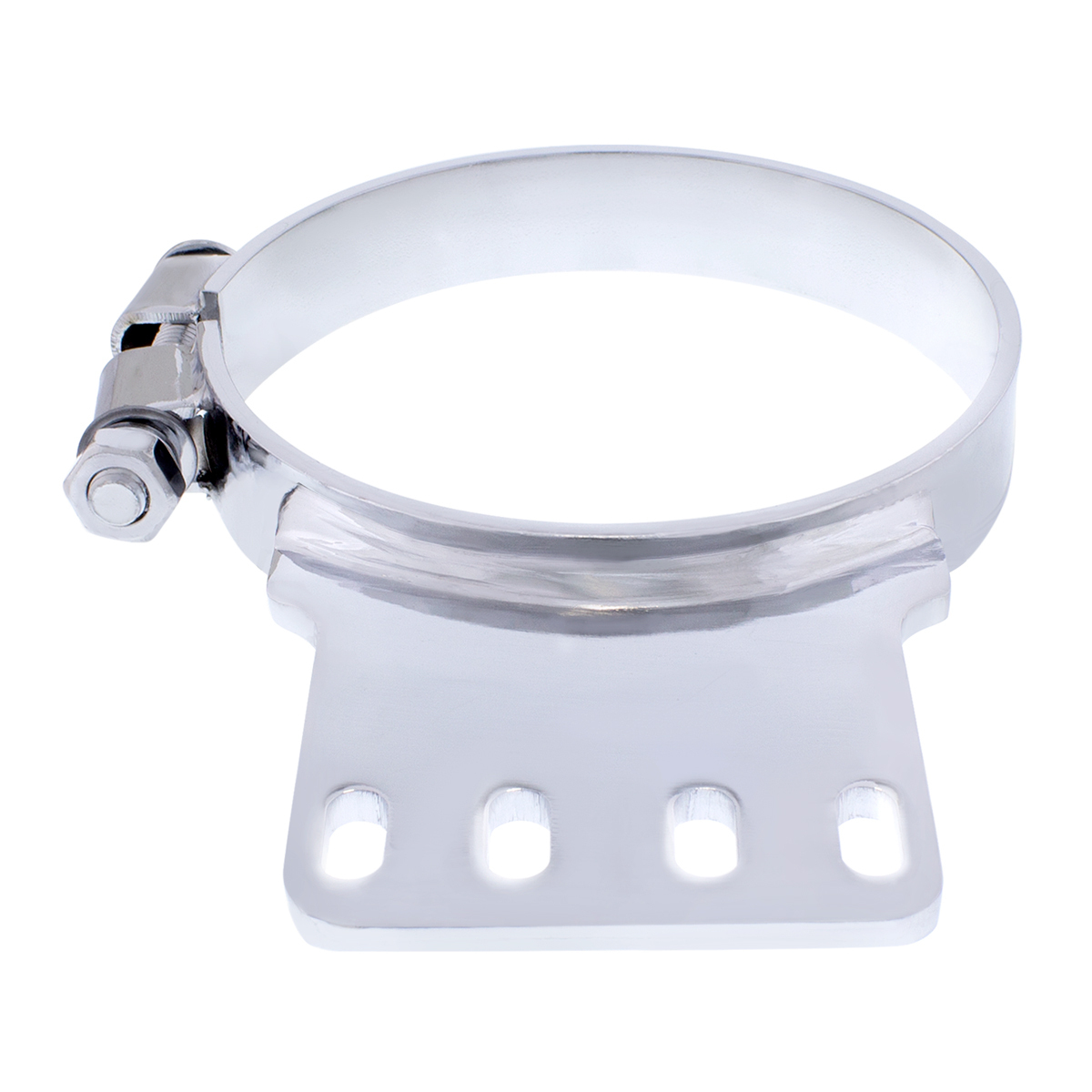 6" Chrome Exhaust Clamp For Kenworth - Thumbnail 5