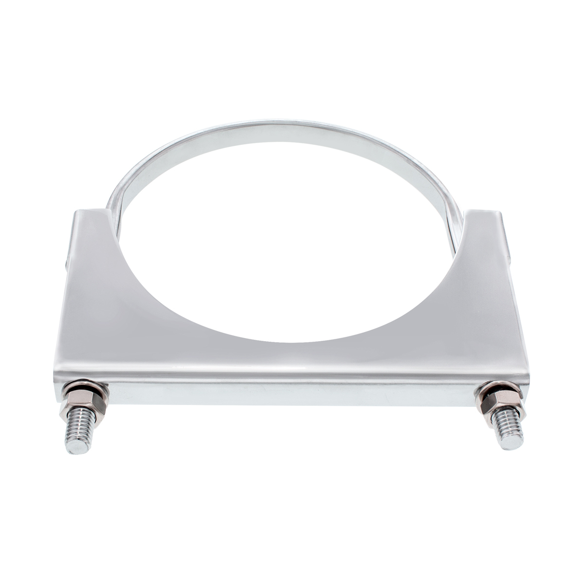 6" Chrome U-Bolt Exhaust Clamp - Thumbnail 3