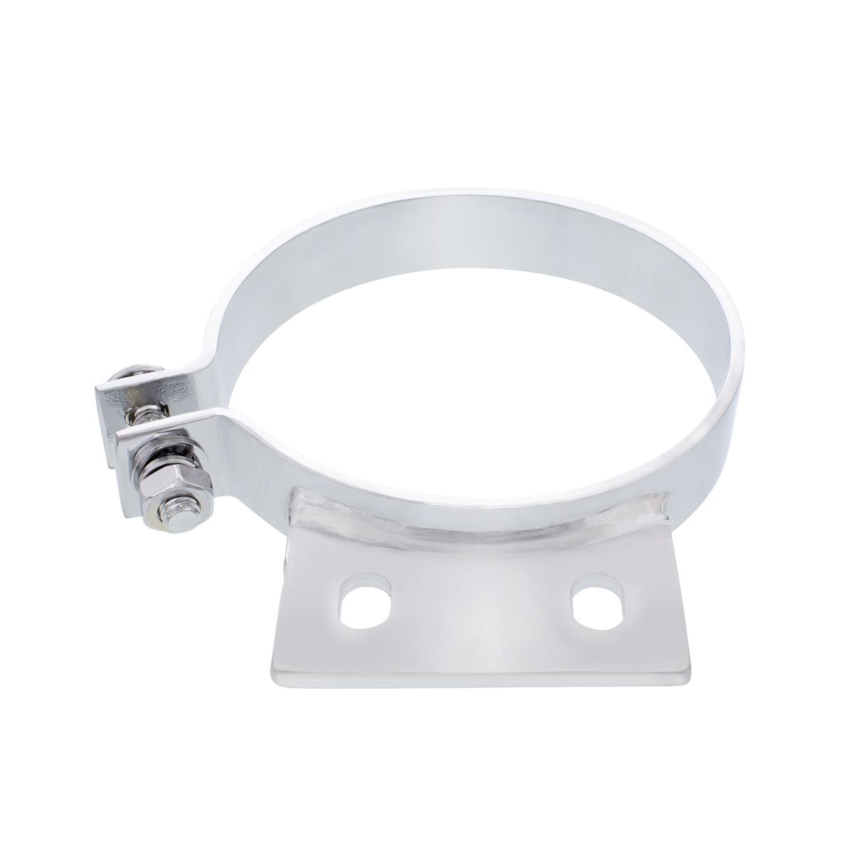 6" Chrome Exhaust Clamp For Peterbilt