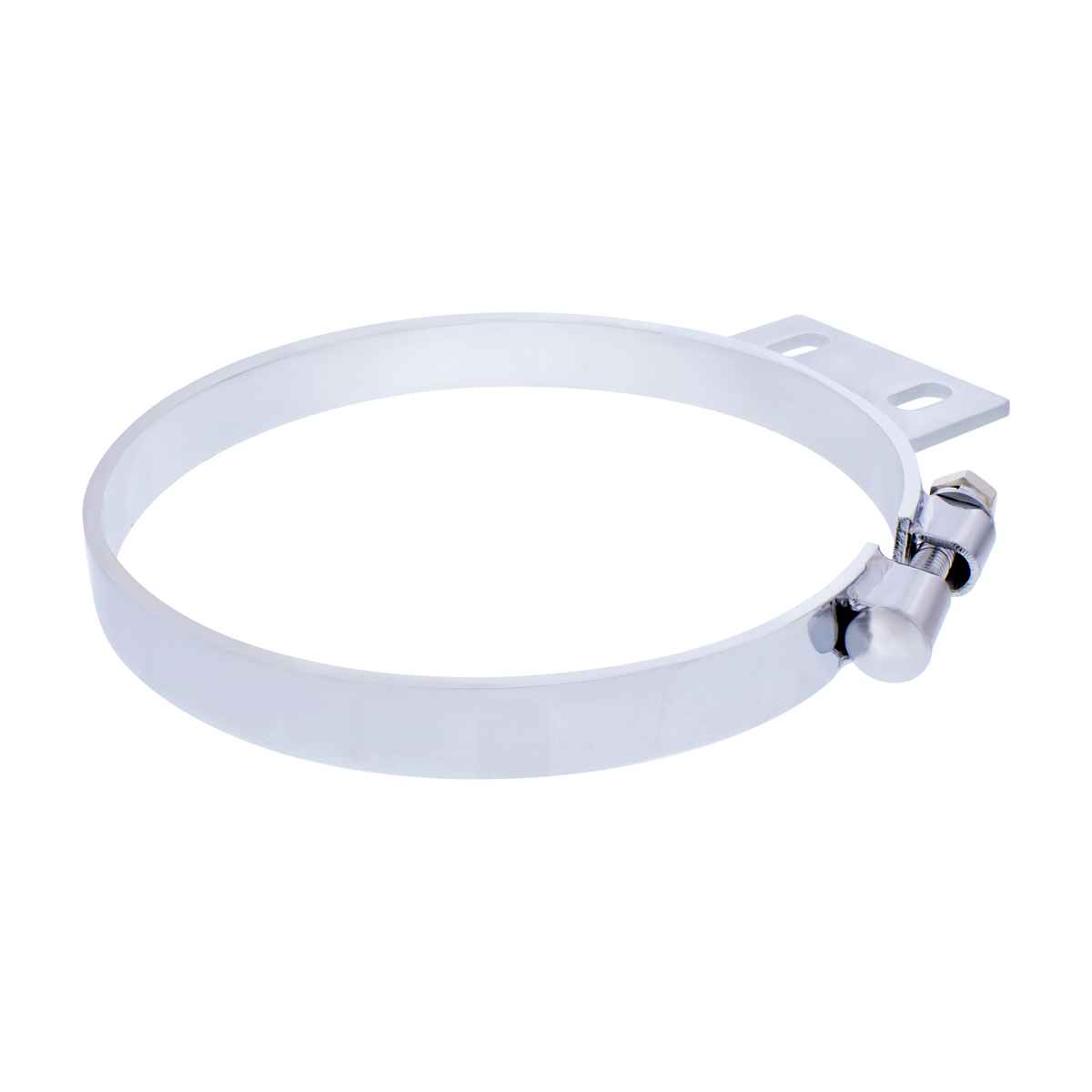 8" Chrome Cab Exhaust Clamp For Peterbilt - Thumbnail 2