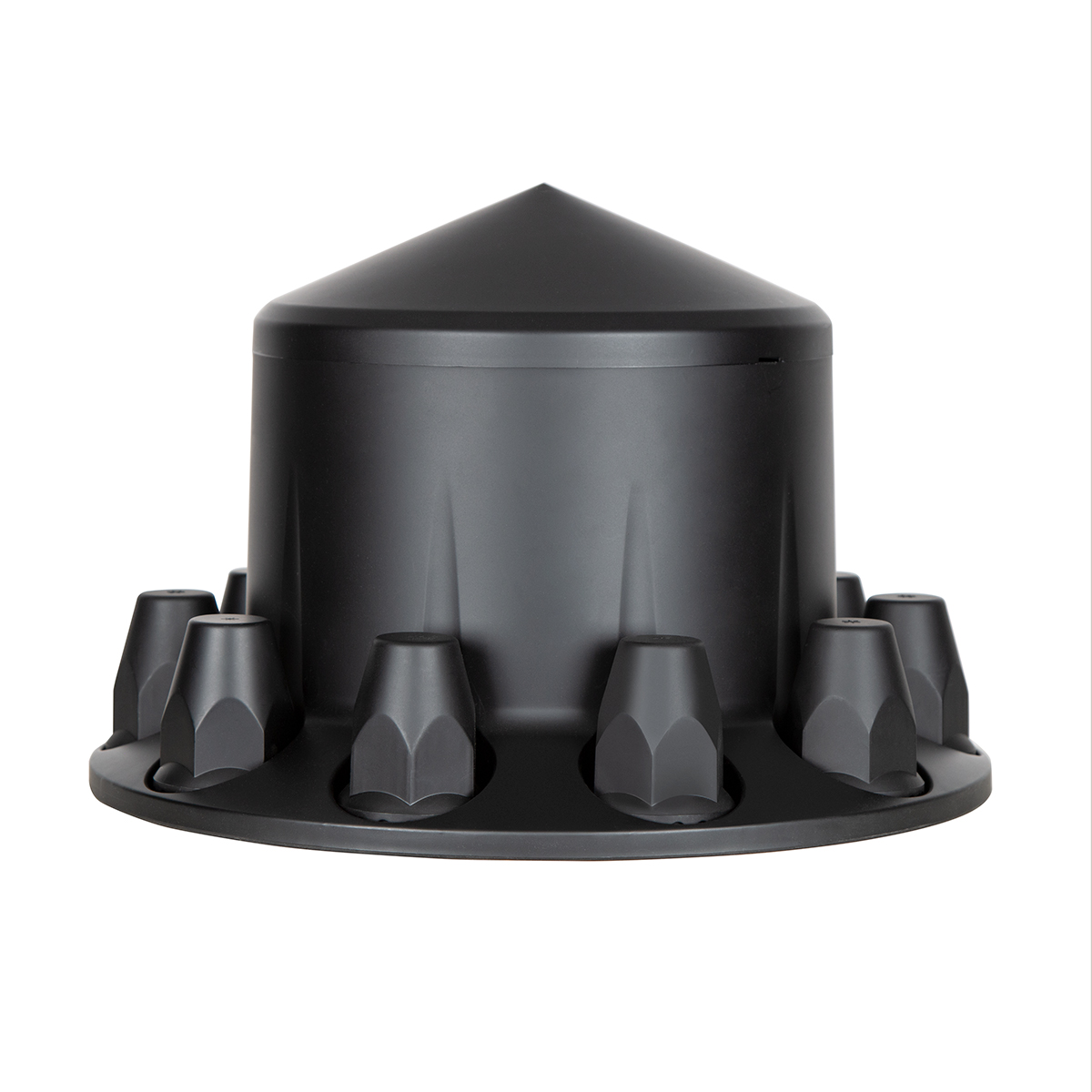 Pointed Rear Axle Cover With 33mm Standard Thread-On Nut Covers - Matte Black - Thumbnail 3