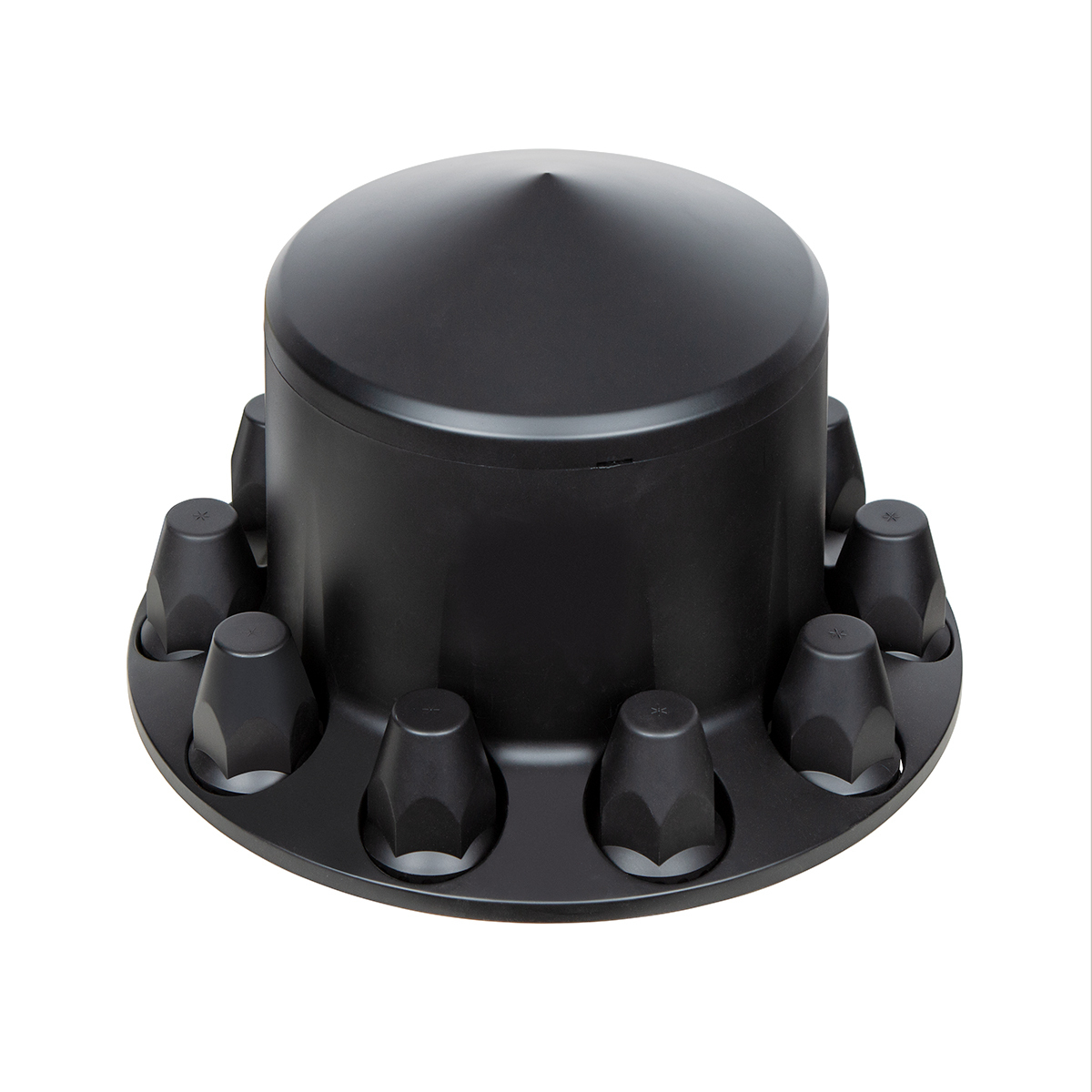 Pointed Rear Axle Cover With 33mm Standard Thread-On Nut Covers - Matte Black - Thumbnail 7