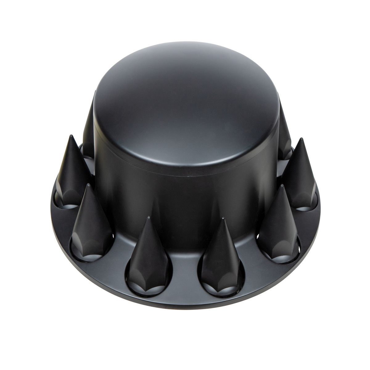 Dome Rear Axle Cover With 33mm Spike Thread-On Nut Covers - Matte Black - Thumbnail 2