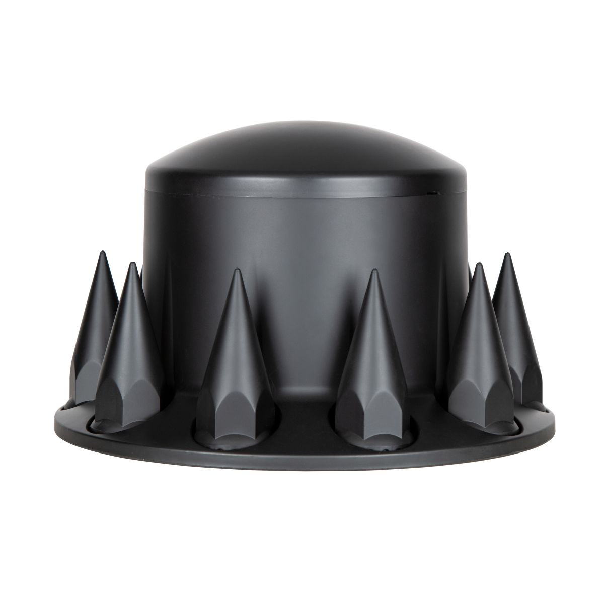 Dome Rear Axle Cover With 33mm Spike Thread-On Nut Covers - Matte Black - Thumbnail 3