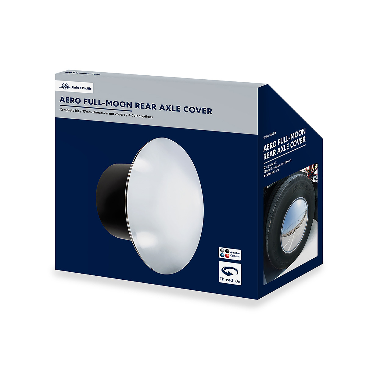 Aero Full-Moon Rear Axle Cover Kit - Indigo Blue - Thumbnail 4