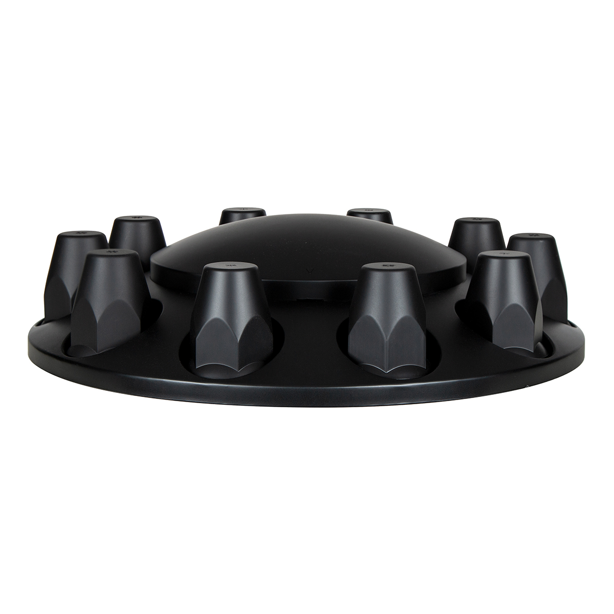 Dome Axle Cover Combo Kit With 33mm Standard Thread-On Nut Covers & Nut Cover Tool - Matte Black - Thumbnail 2