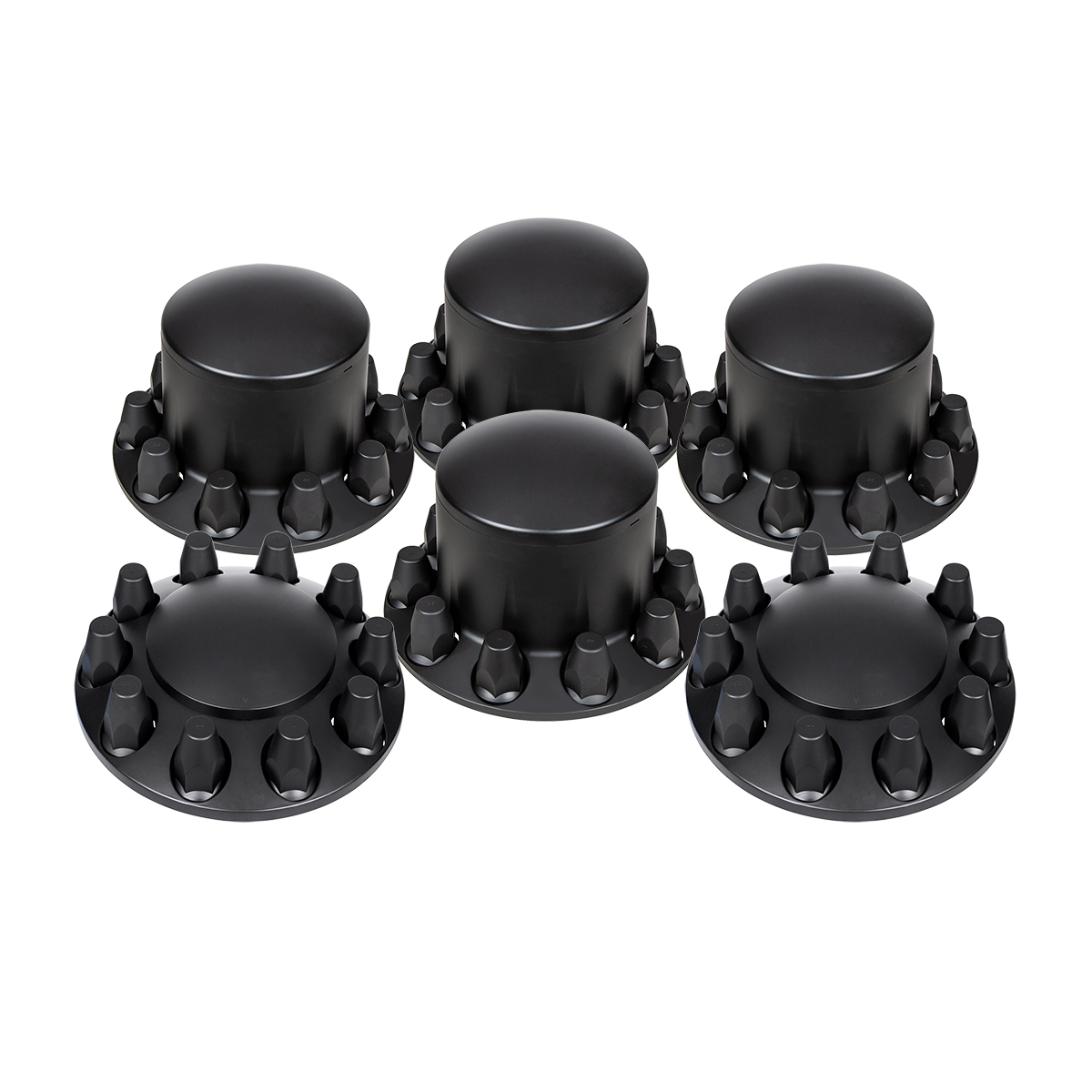 Dome Axle Cover Combo Kit With 33mm Standard Thread-On Nut Covers & Nut Cover Tool - Matte Black - Thumbnail 8