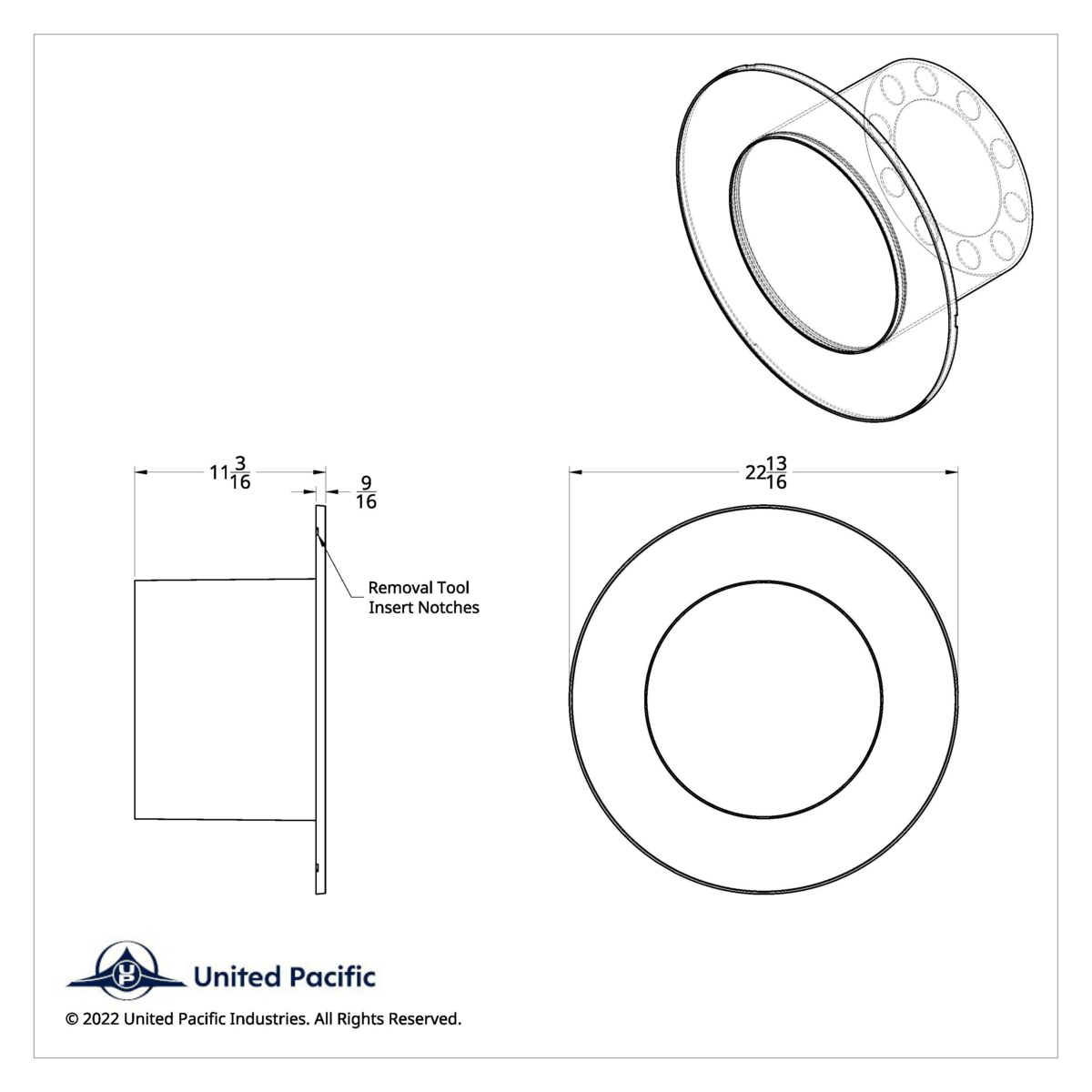Flat Aero Rear Axle Cover Kit - Chrome - Thumbnail 12