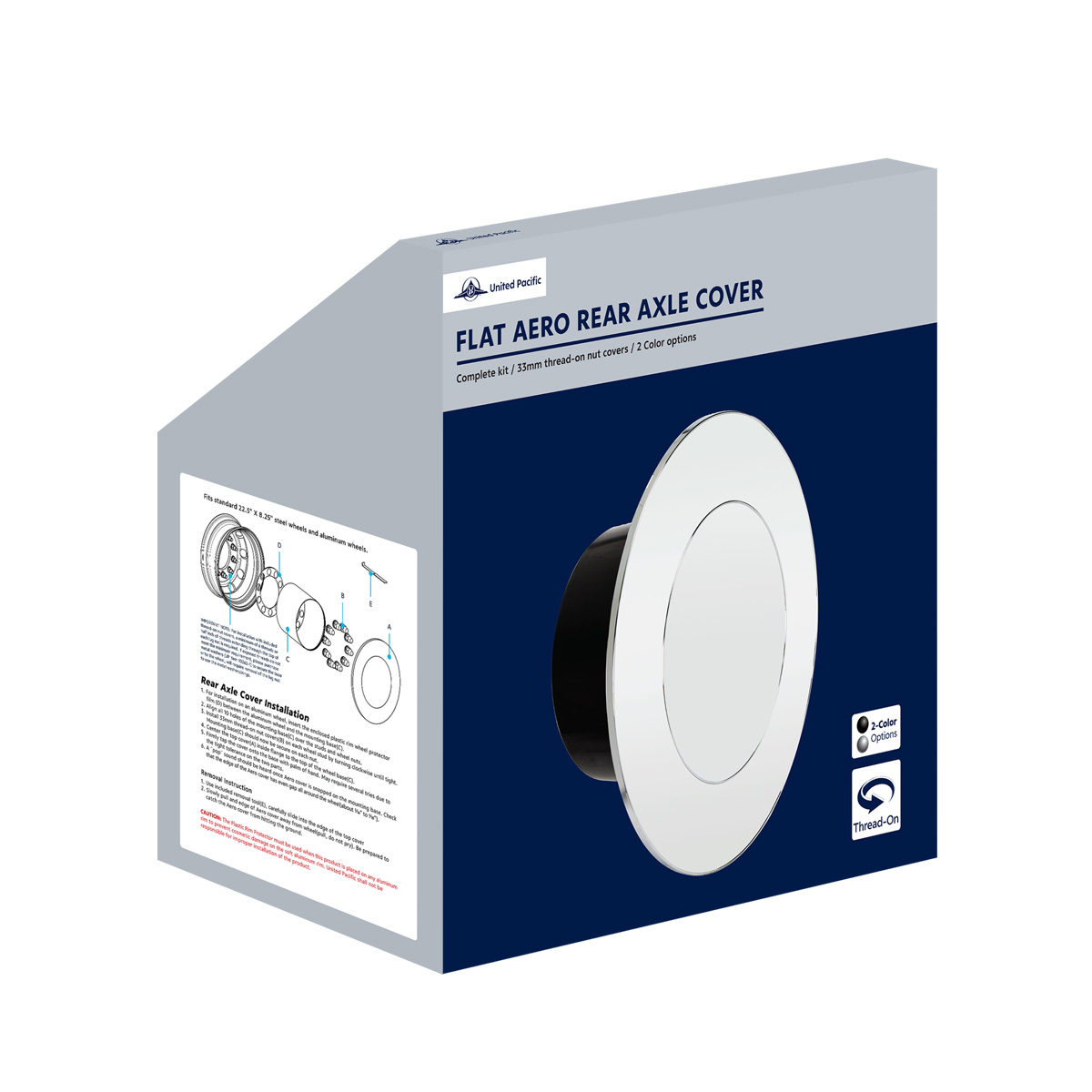 Flat Aero Rear Axle Cover Kit - Matte Black - Thumbnail 7