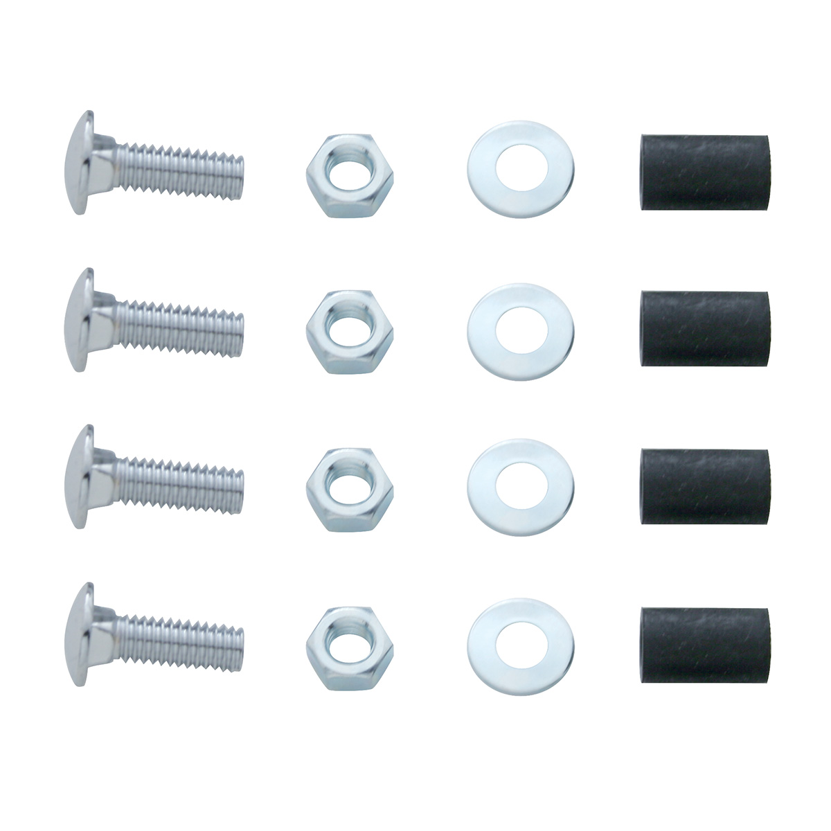 2" X 24" Chrome Top Mud Flap Plate - Welded Stud - Thumbnail 3