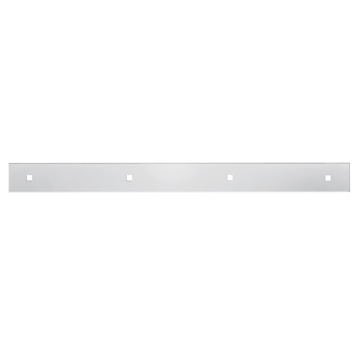 2" X 24" Chrome Top Mud Flap Plain Plate - Bolt Thru - Thumbnail 5