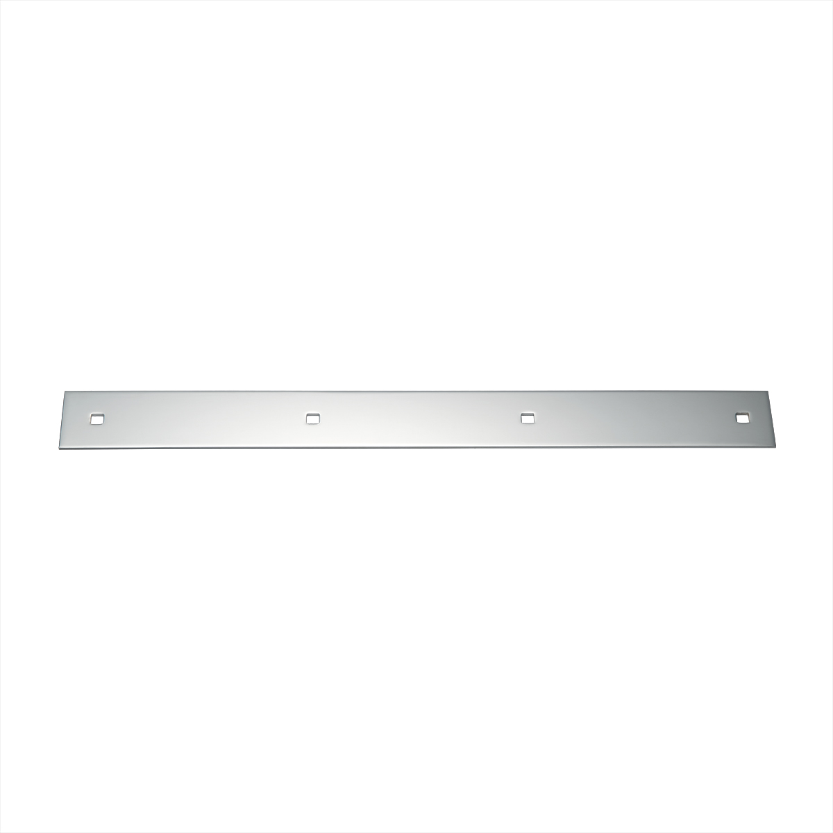 2" X 20" Chrome Top Mud Flap Plain Plate - Bolt Thru - Thumbnail 2