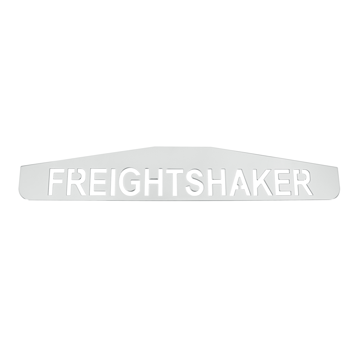 4" X 24" Chrome Freightshaker Bottom Mud Flap Plate - Welded Stud