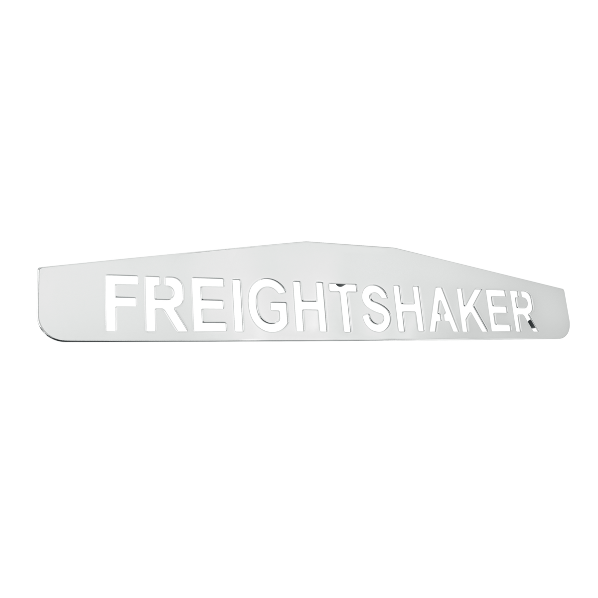 4" X 24" Chrome Freightshaker Bottom Mud Flap Plate - Welded Stud - Thumbnail 2