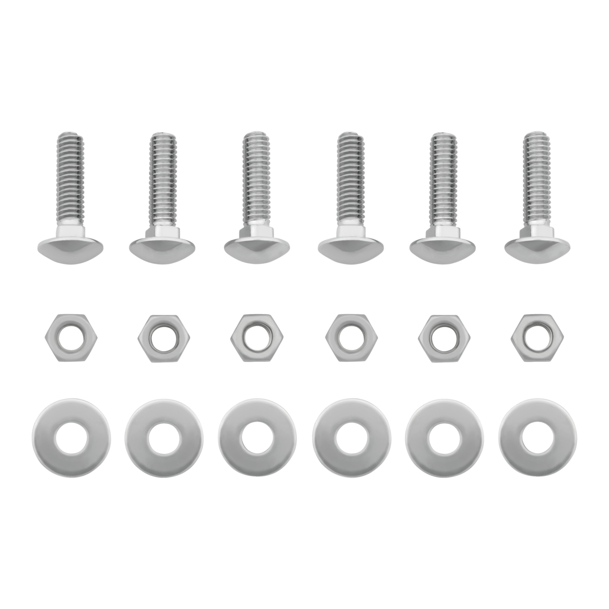 4" X 24" Chrome Freightshaker Bottom Mud Flap Plate - Bolt Thru (Card of 2) - Thumbnail 6