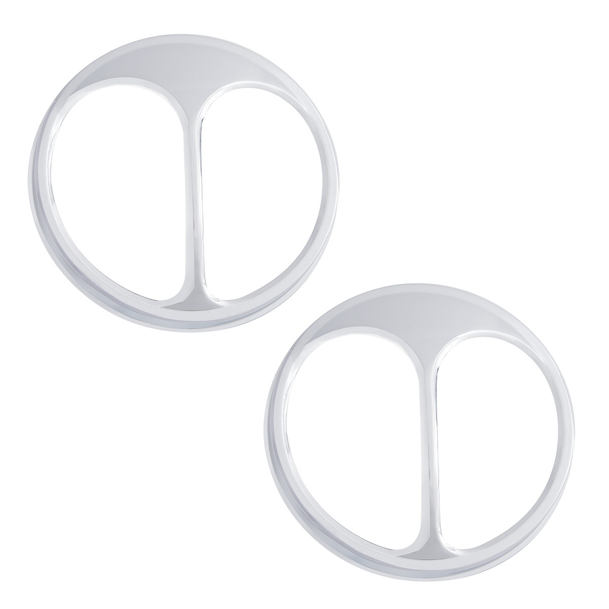 Chrome Cat's Eye Headlight Cover For 5-3/4" Headlight (Pair) - Thumbnail 2