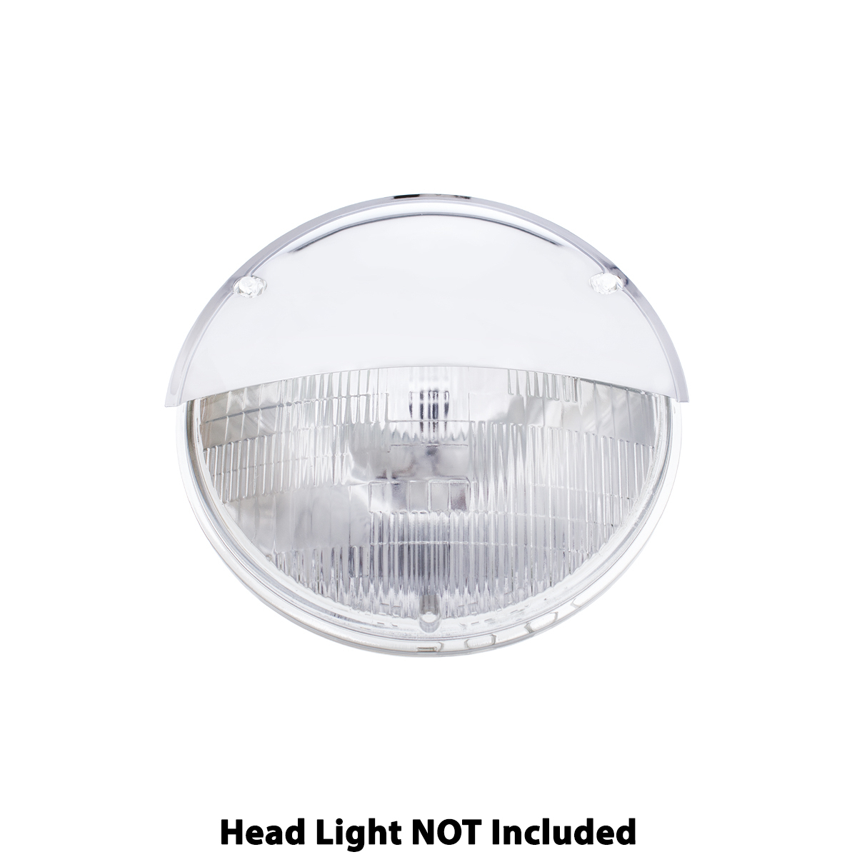 Chrome Half-Moon Shield For 5-3/4" Headlight - Thumbnail 7