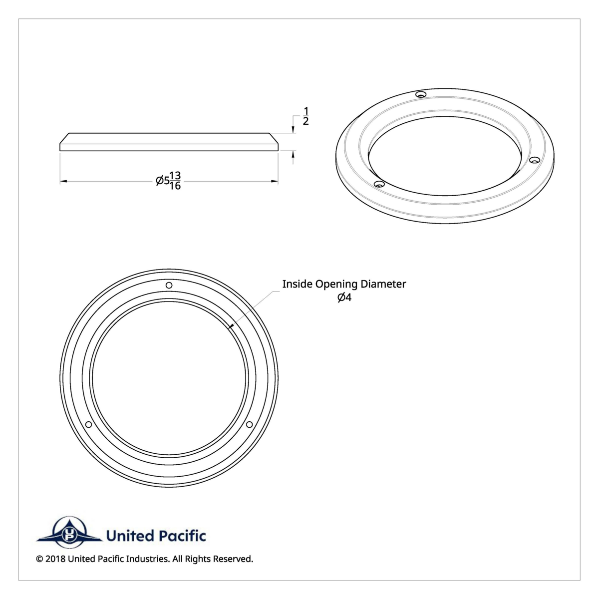 4" Light Bezel (Bulk) - Thumbnail 3