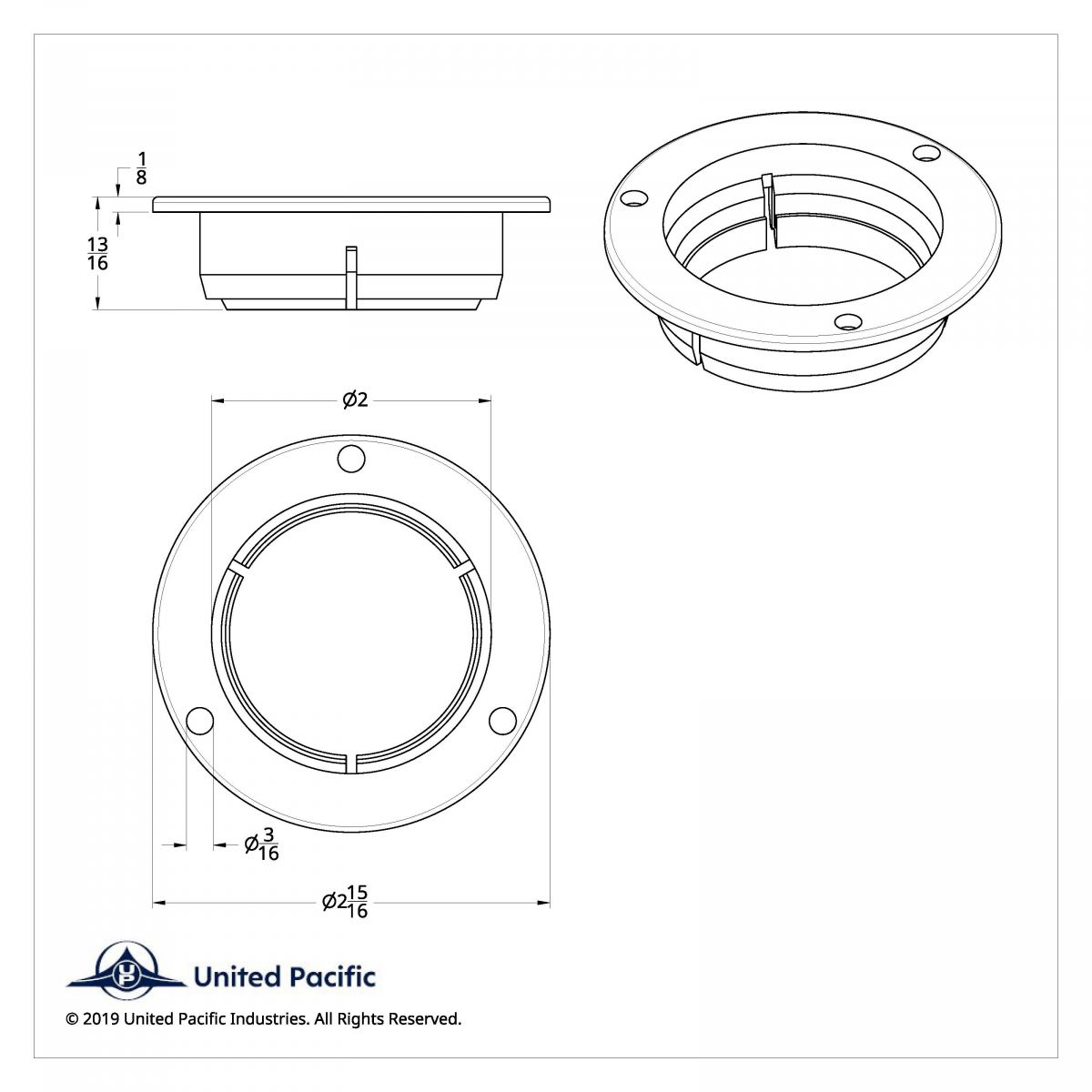 2" Mounting Bezel - Thumbnail 2