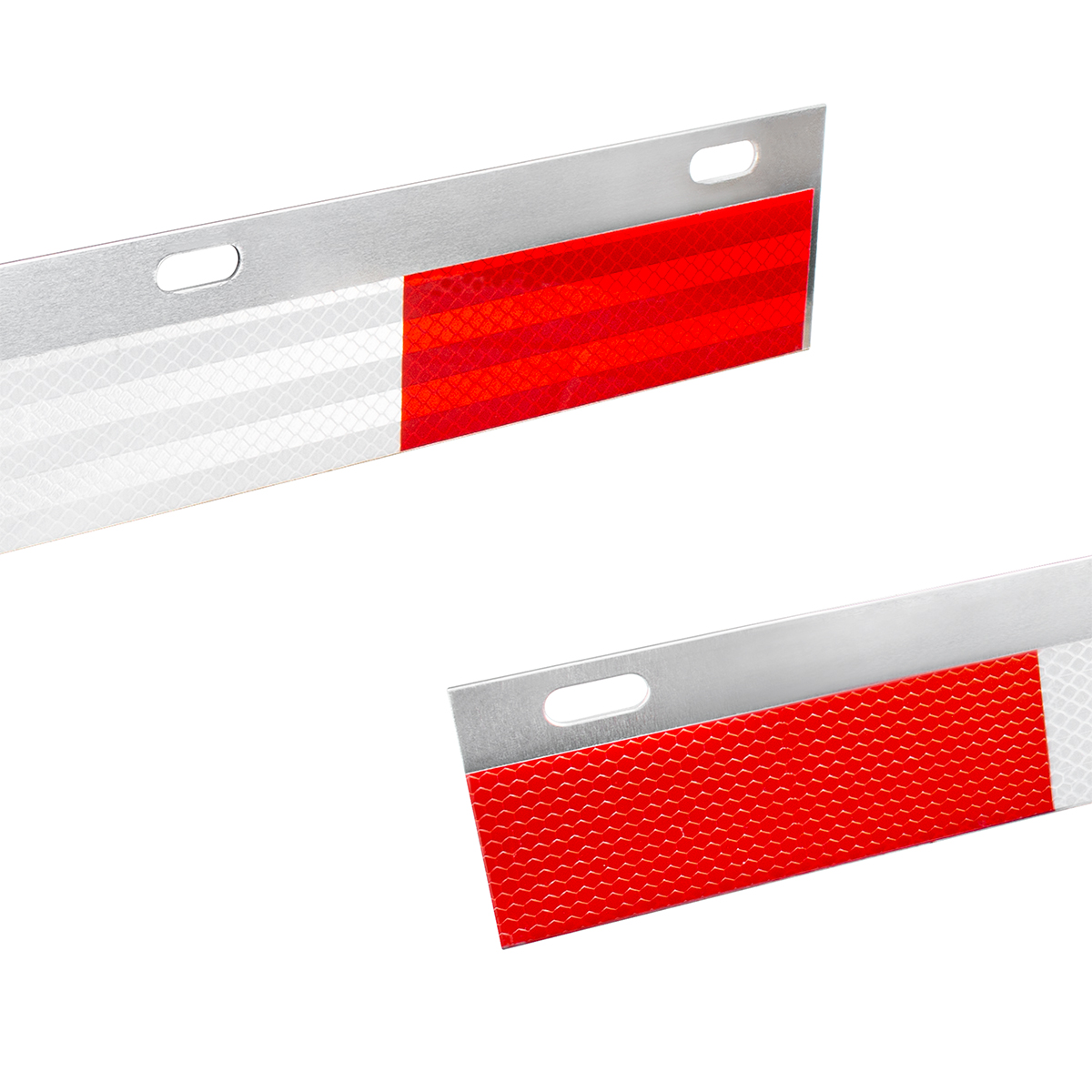 Aluminum 45 Degree Angled Conspicuity Reflector Top Flap Plate (Pair) - Thumbnail 3