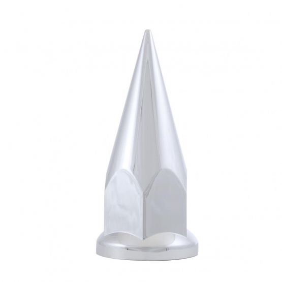 33mm X 4 7/8" Chrome Plastic Super Spike Nut Cover - Push-On (Bulk)