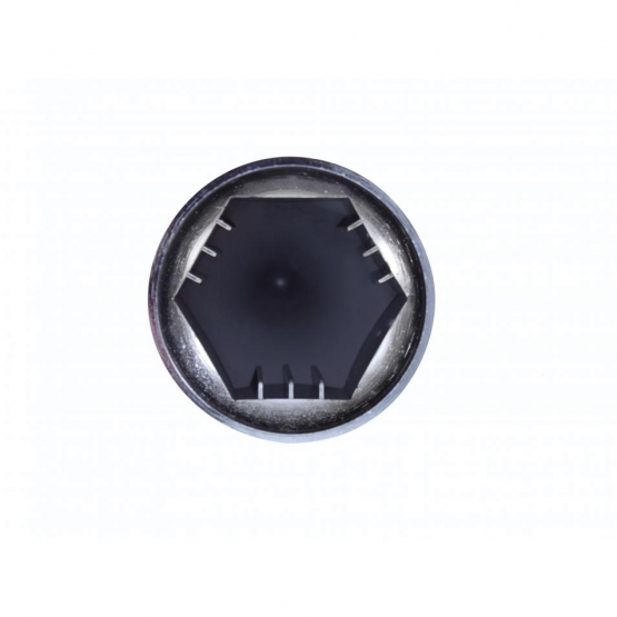 33mm X 4 7/8" Chrome Plastic Super Spike Nut Cover - Push-On (Bulk) - Thumbnail 3