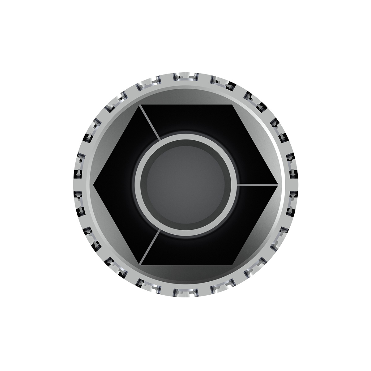 33mm X 4" Chrome Plastic Extra Tall Nut Covers With Flange - Thread-On (60-Pack) - Thumbnail 6