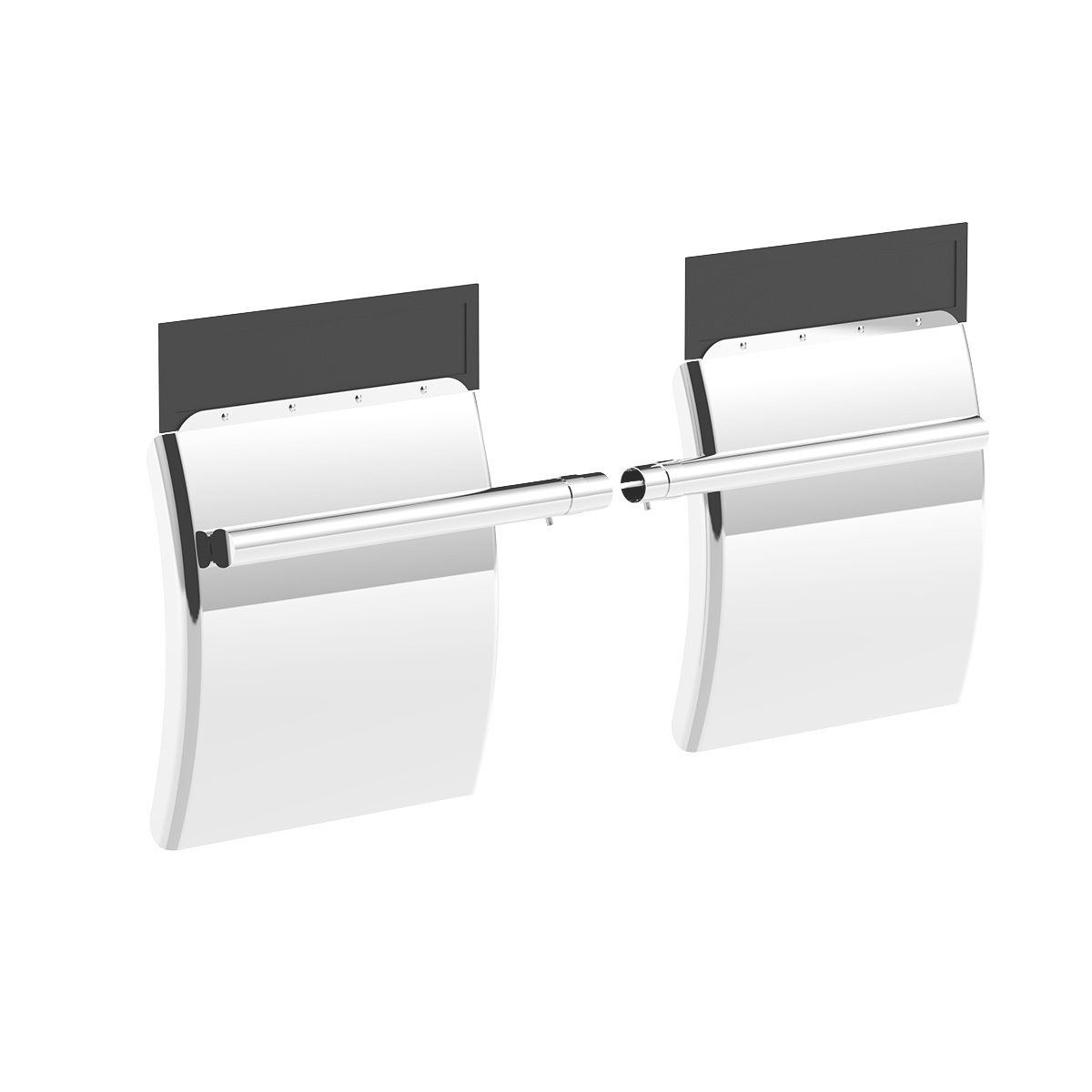 24" x 24" Stainless Competition Series Quarter Fender Set - Tube Bracket (Pair) - Thumbnail 11