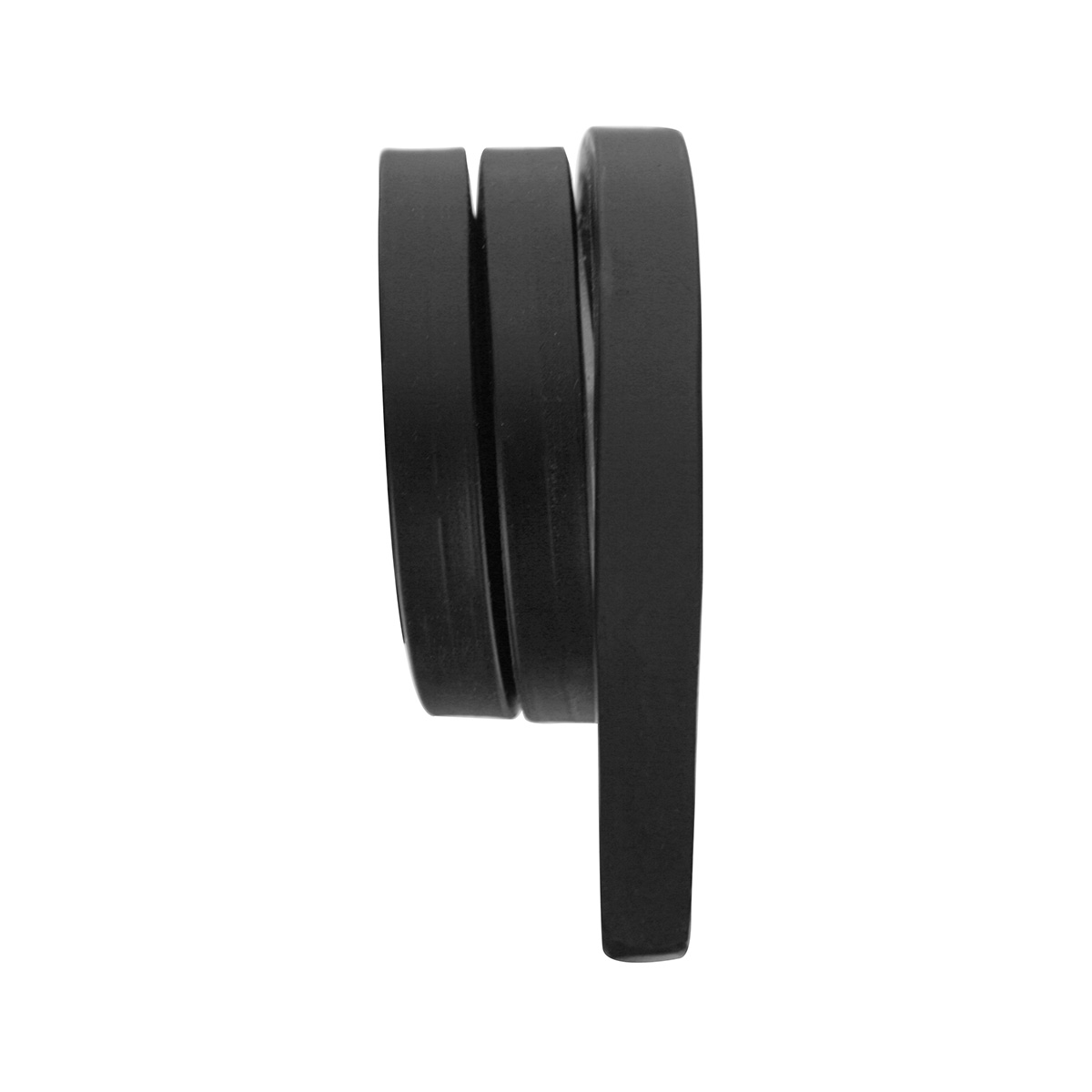 Black Angled Mud Flap Hangers - 2 Coils (Pair) - Thumbnail 2