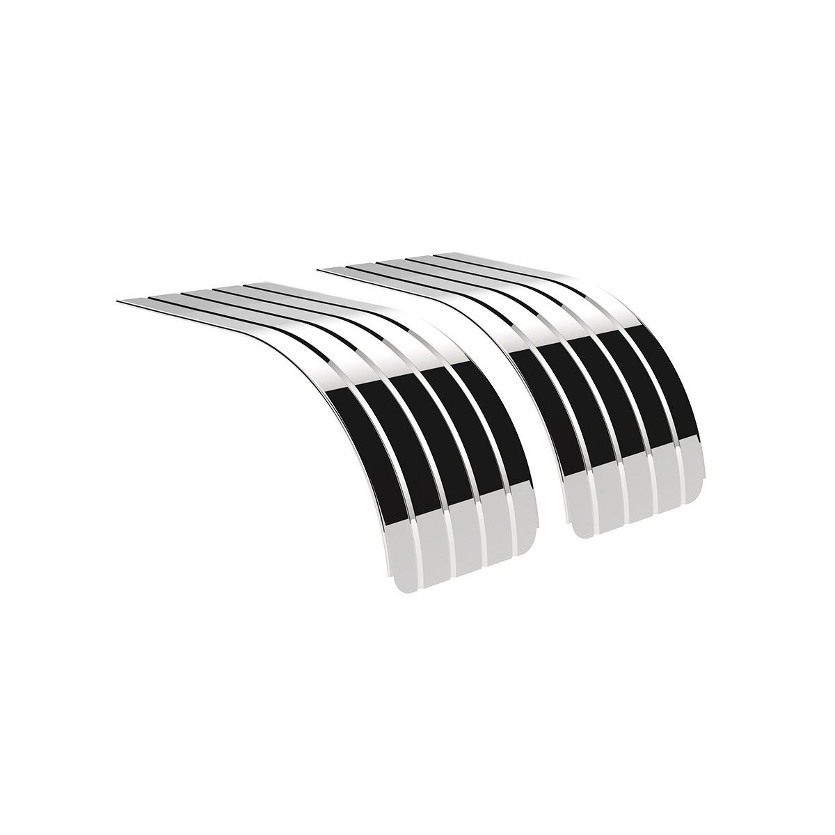 66" 430 Stainless Steel (18ga) Half Fender - SR Series (Pair)