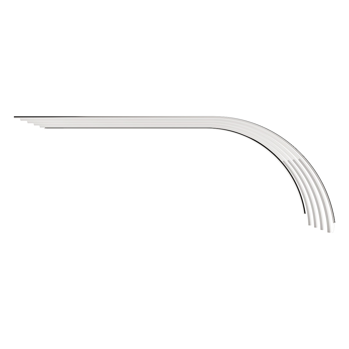 80" 430 Stainless Steel (18ga) Half Fender - SR Series (Pair) - Thumbnail 6