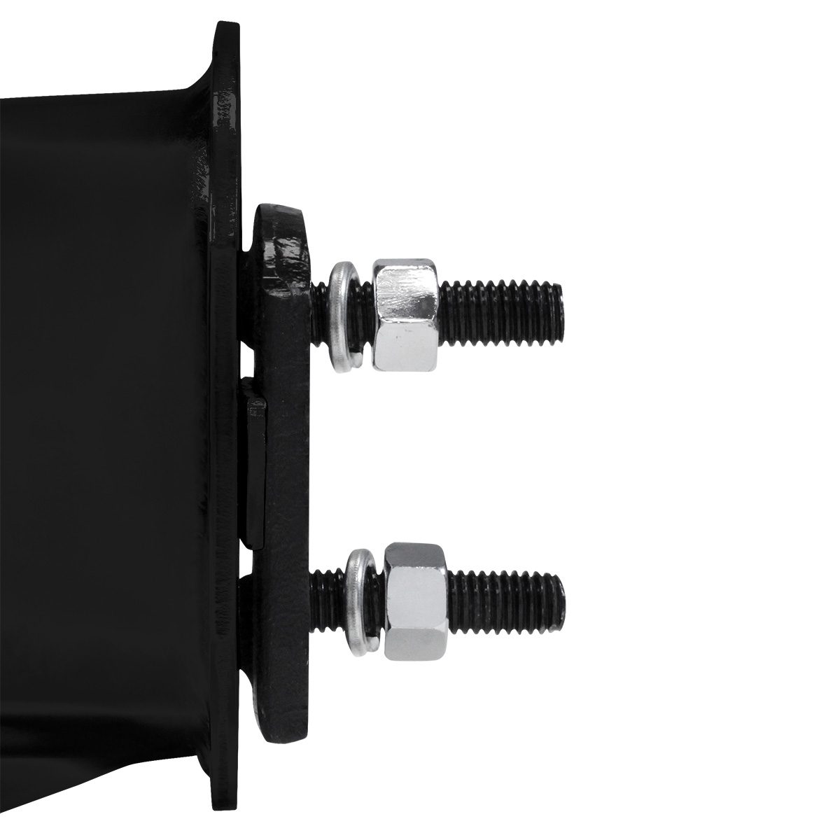 30" Black Heavy Duty Mud Flap Hangers - 2" Bolt Pattern (Pair) - Thumbnail 3