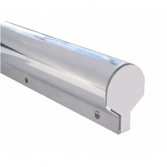 30" Stainless Light Duty Mud Flap Hangers (Closed End Cap) - 1-1/8" Bolt Pattern (Pair) - Thumbnail 2