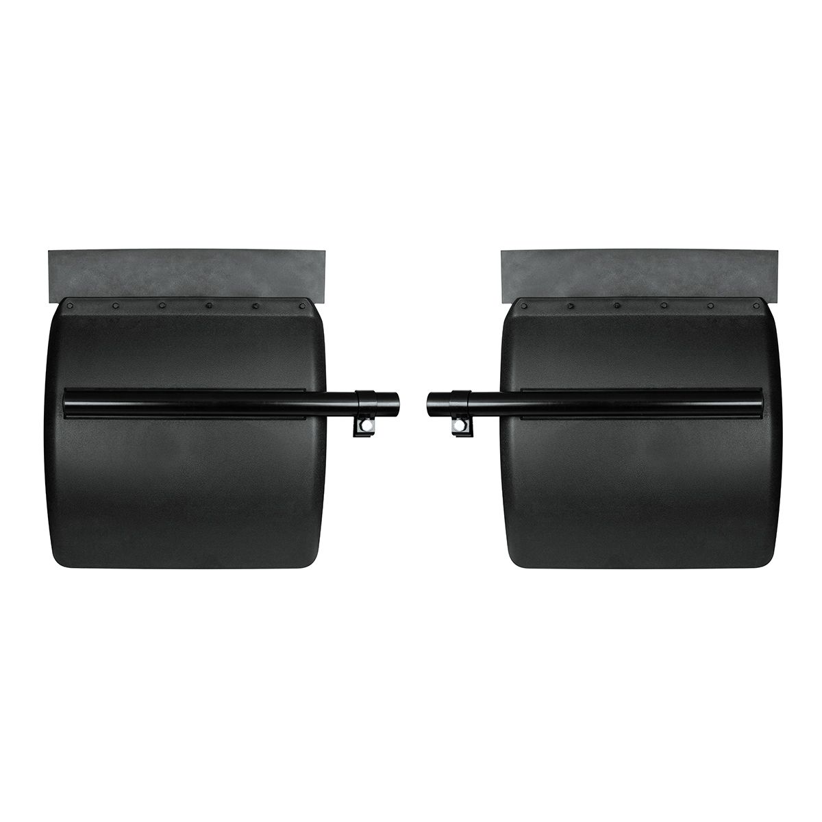 24" X 24" Black Poly Quarter Fender Set (Pair)