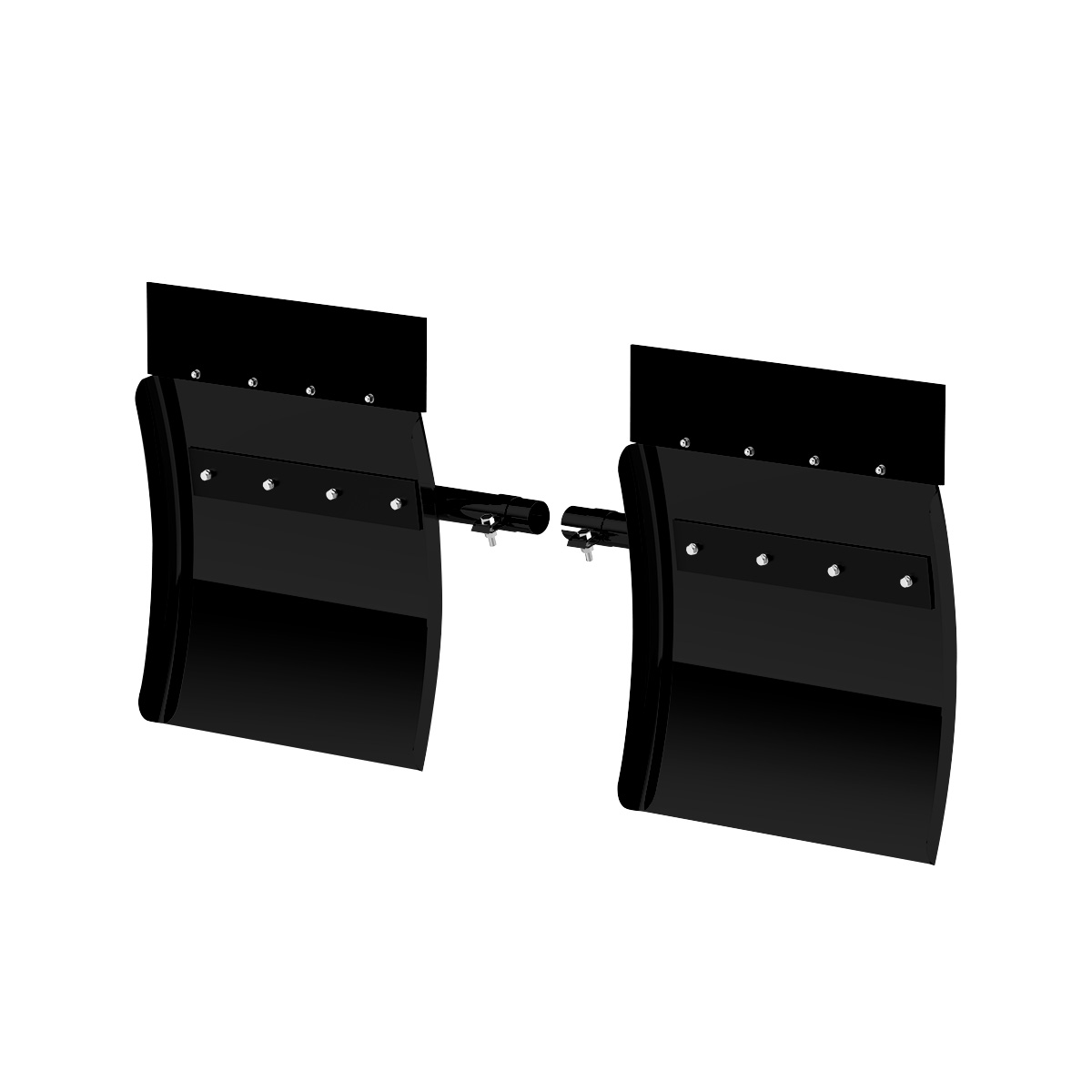 24" X 24" "Competition Series" Heavy Duty Black Poly Quarter Fender Set - Thumbnail 2