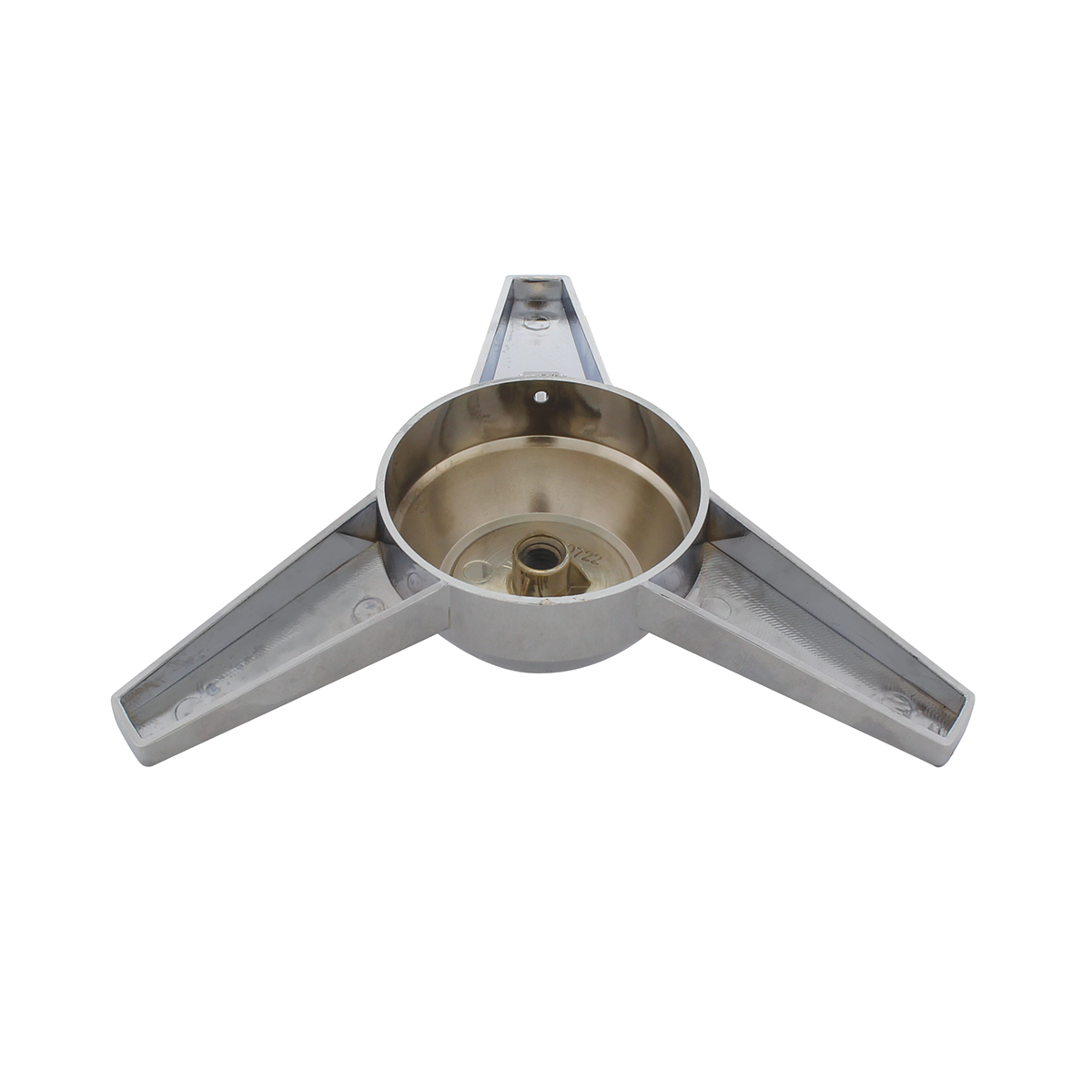 Chrome Plastic 3 Extra Large Straight Bar Spinner Only - Thumbnail 3