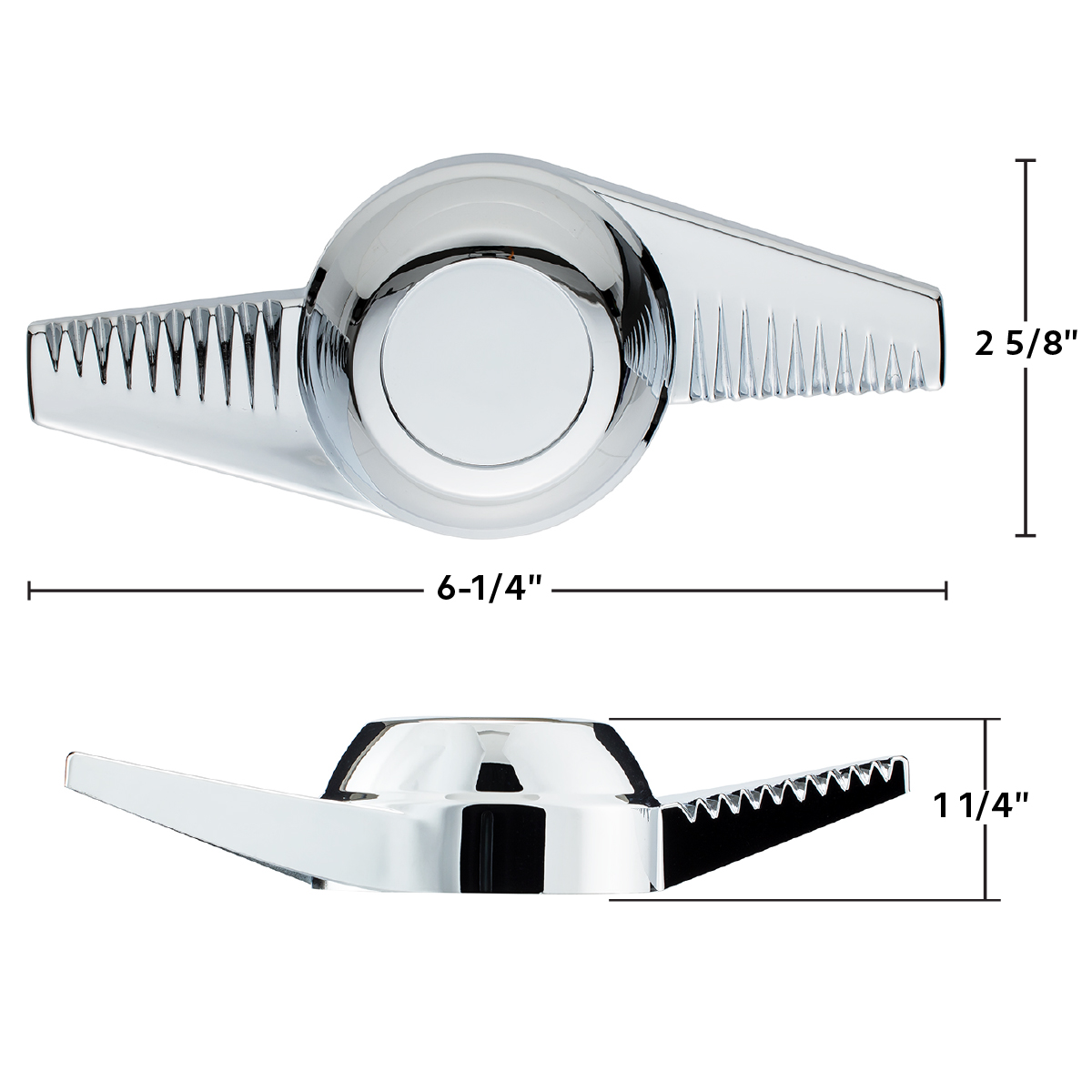 Chrome Plastic 2-Bar "Groovy" Hubcap Spinner - test - Thumbnail 7