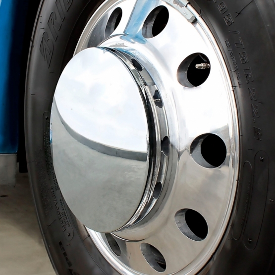 Moon Front Axle Cover With 33mm Thread-On Low Profile Nut Cover - Chrome - Thumbnail 3