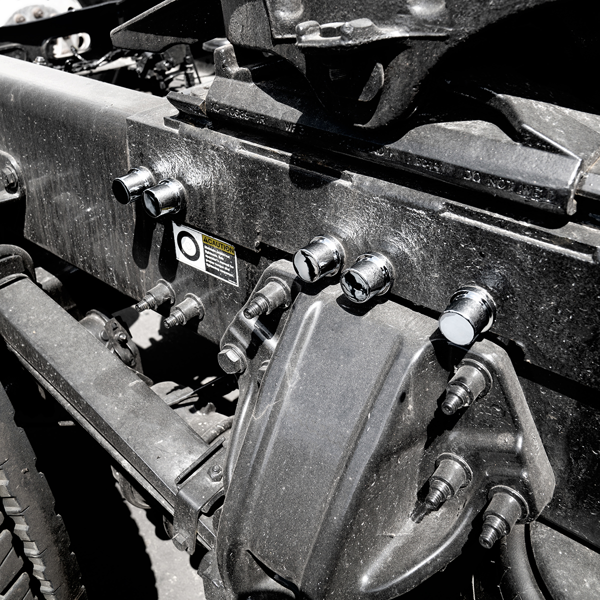 15/16" x 1-3/16" Chrome Plastic Flat Top Nut Covers - Push-On (Color Box of 60) - Thumbnail 6